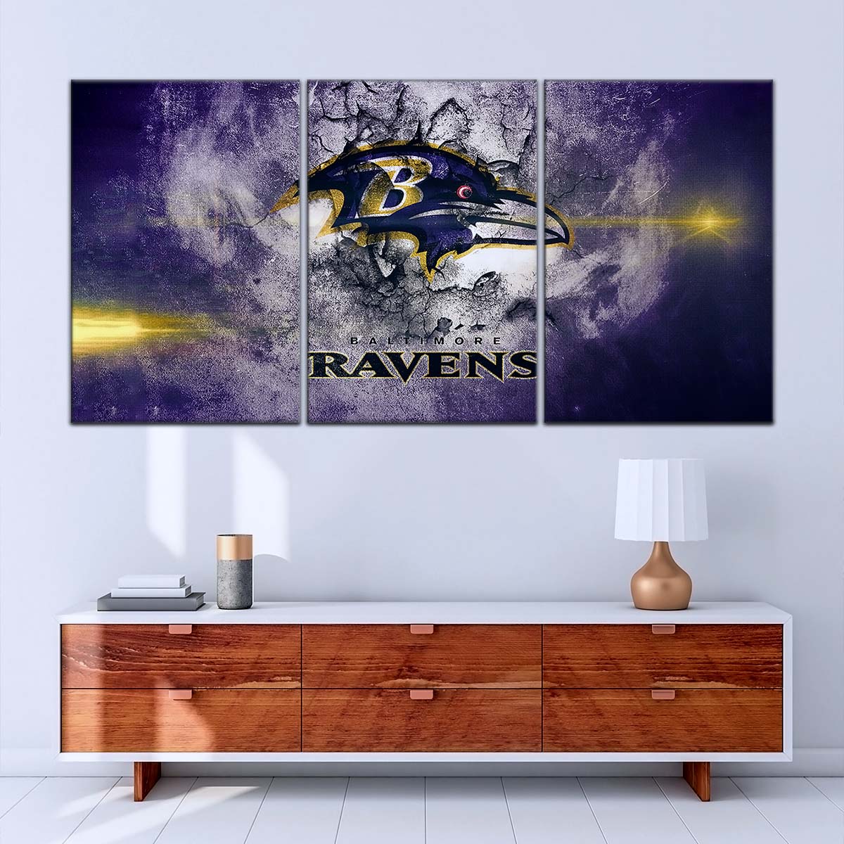 American Football Canvas Wall Art - AF5231 - Baltimore Ravens - NFL Teams