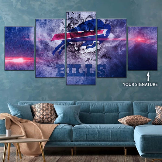 American Football Canvas Wall Art - AF5232 - Buffalo Bills - NFL Teams