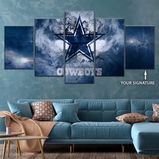 American Football Canvas Wall Art - AF5237 - Dallas Cowboys - NFL Teams
