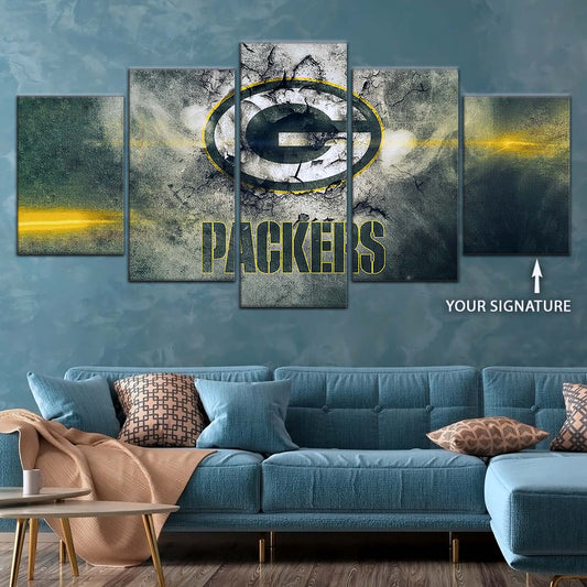 American Football Canvas Wall Art - AF5240 - Green Bay Packers - NFL Teams