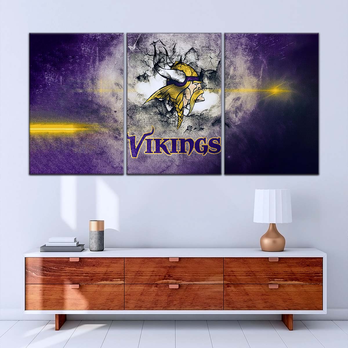 American Football Canvas Wall Art - AF5246 - Minnesota Vikings - NFL Teams