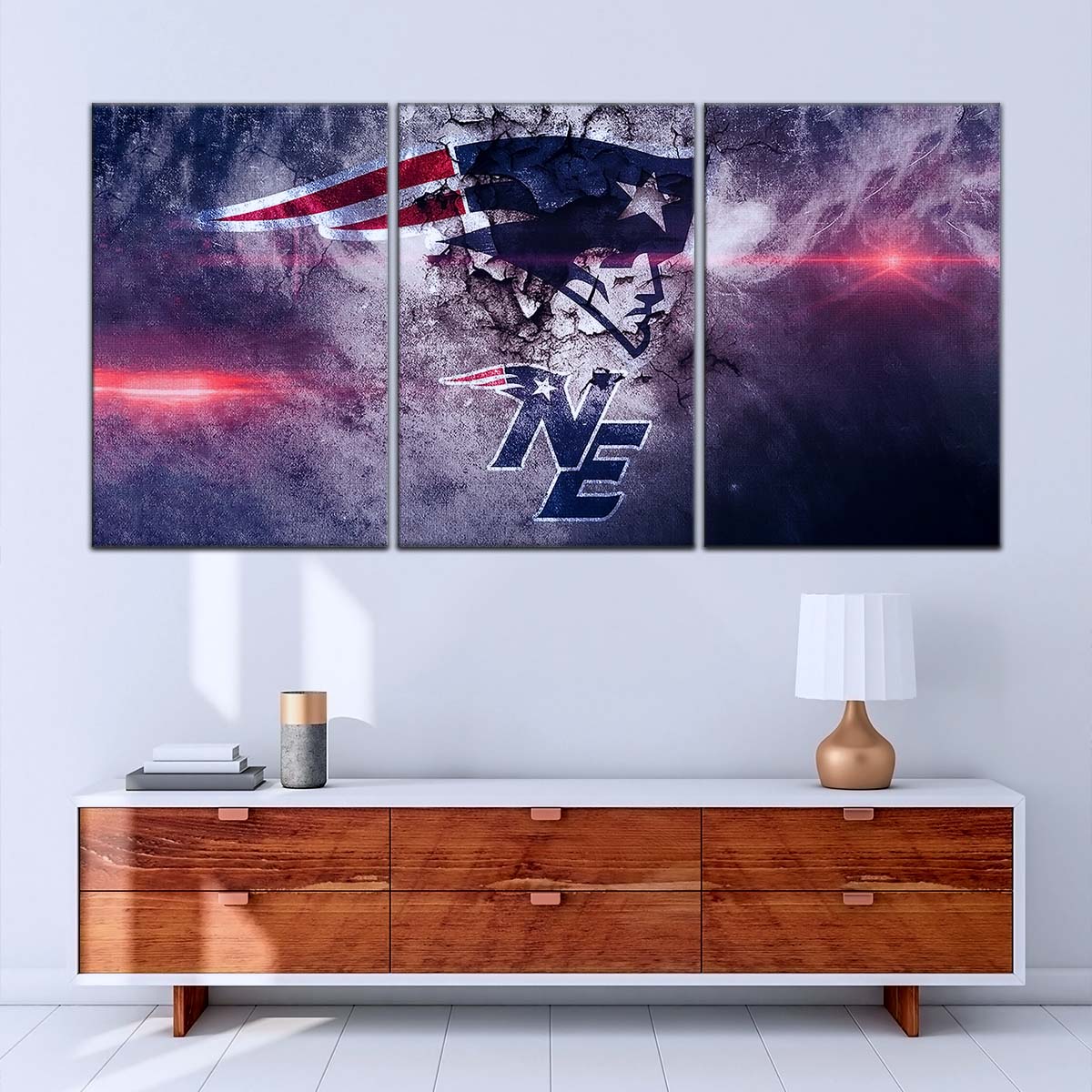 American Football Canvas Wall Art - AF5247 - New England Patriots - NFL Teams