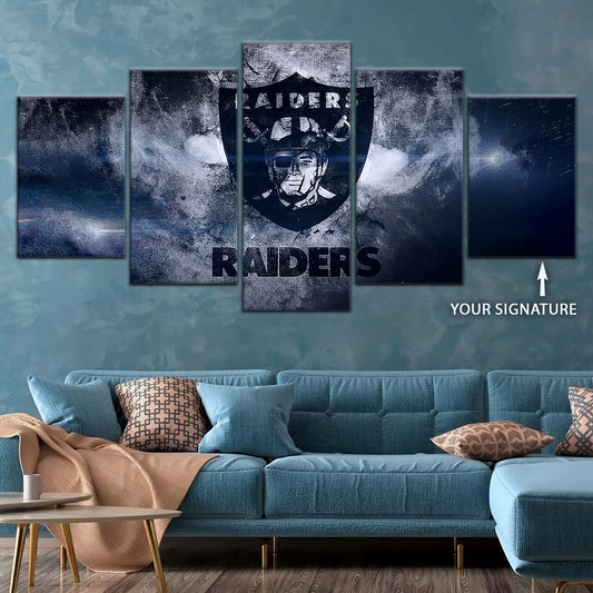 American Football Canvas Wall Art - AF5251 - Oakland Raiders - NFL Teams