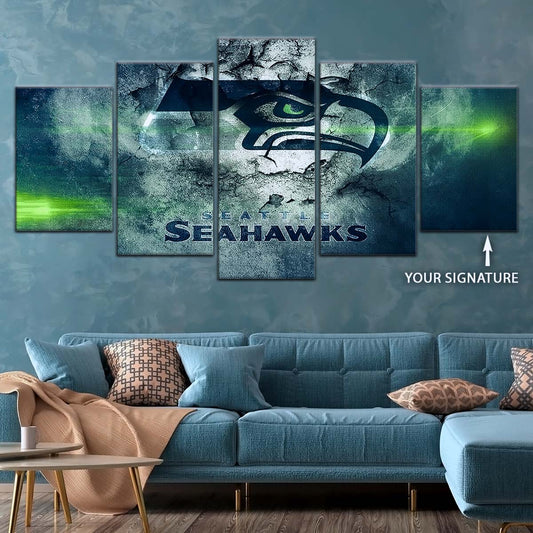 American Football Canvas Wall Art - AF5256 - Seattle Seahawks - NFL Teams