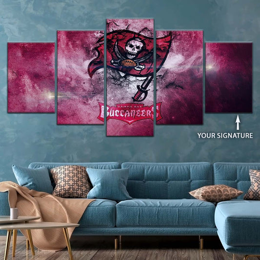 American Football Canvas Wall Art - AF5258 - Tampa Bay Buccaneers - NFL Teams