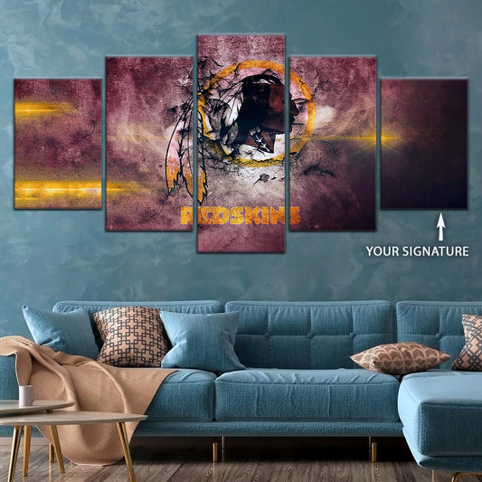 American Football Canvas Wall Art - AF5260 - Washington Redskins - NFL Teams