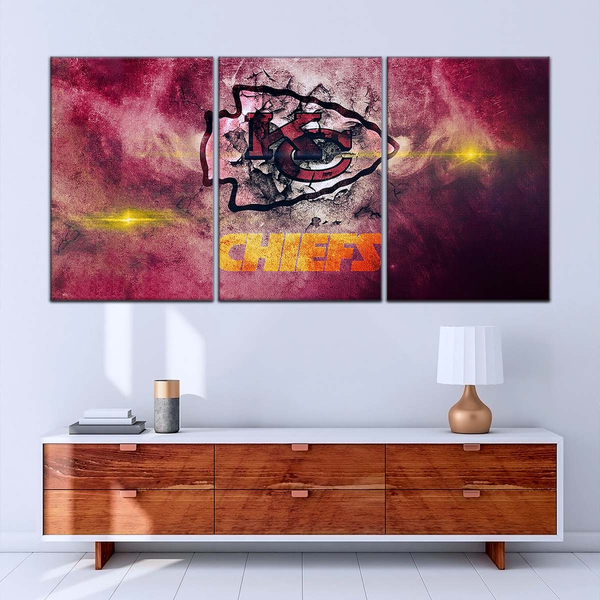 American Football Canvas Wall Art - AF5244 - Kansas City Chiefs - NFL Teams