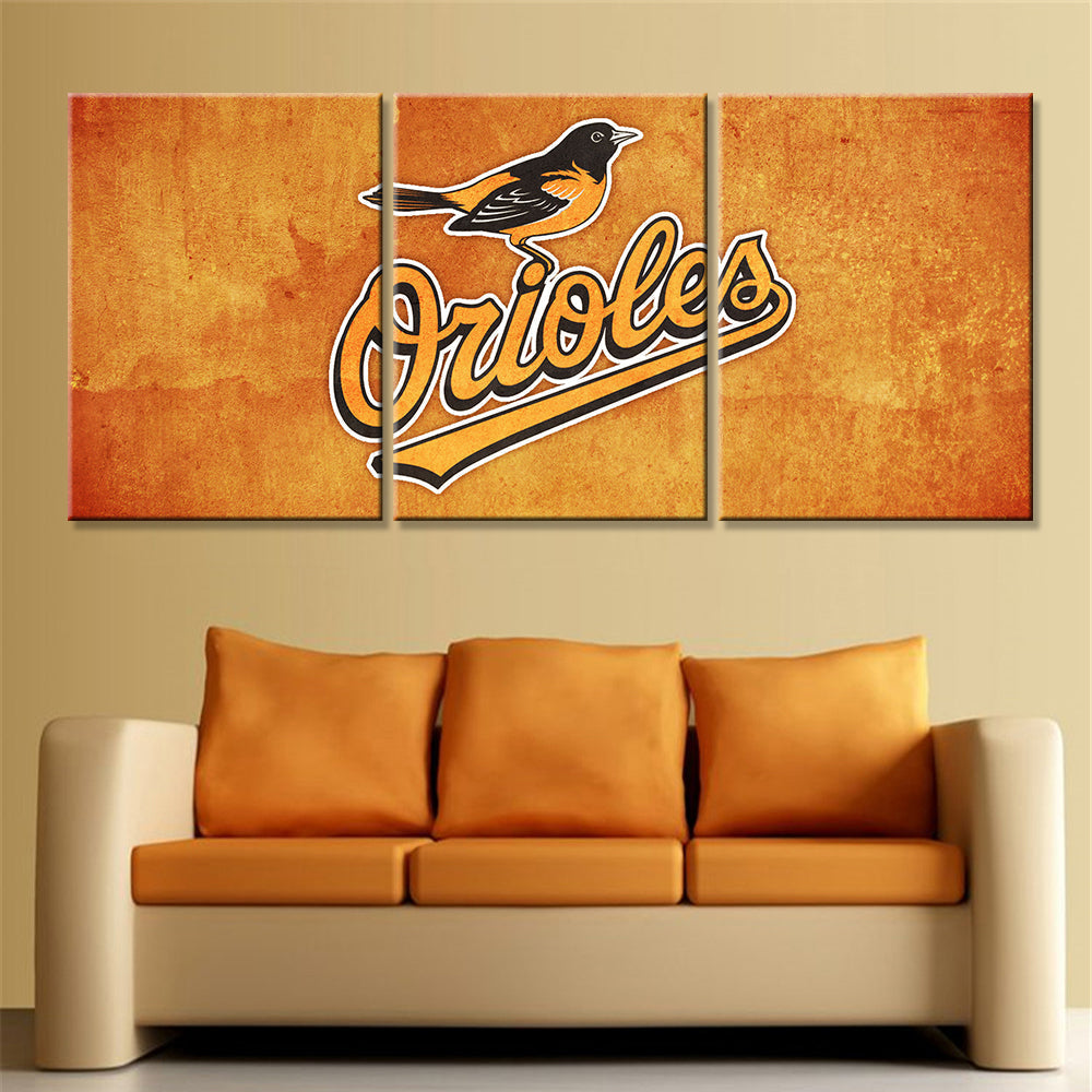 Baseball Canvas Wall Art - BB5024 - Baltimore Orioles Baseball