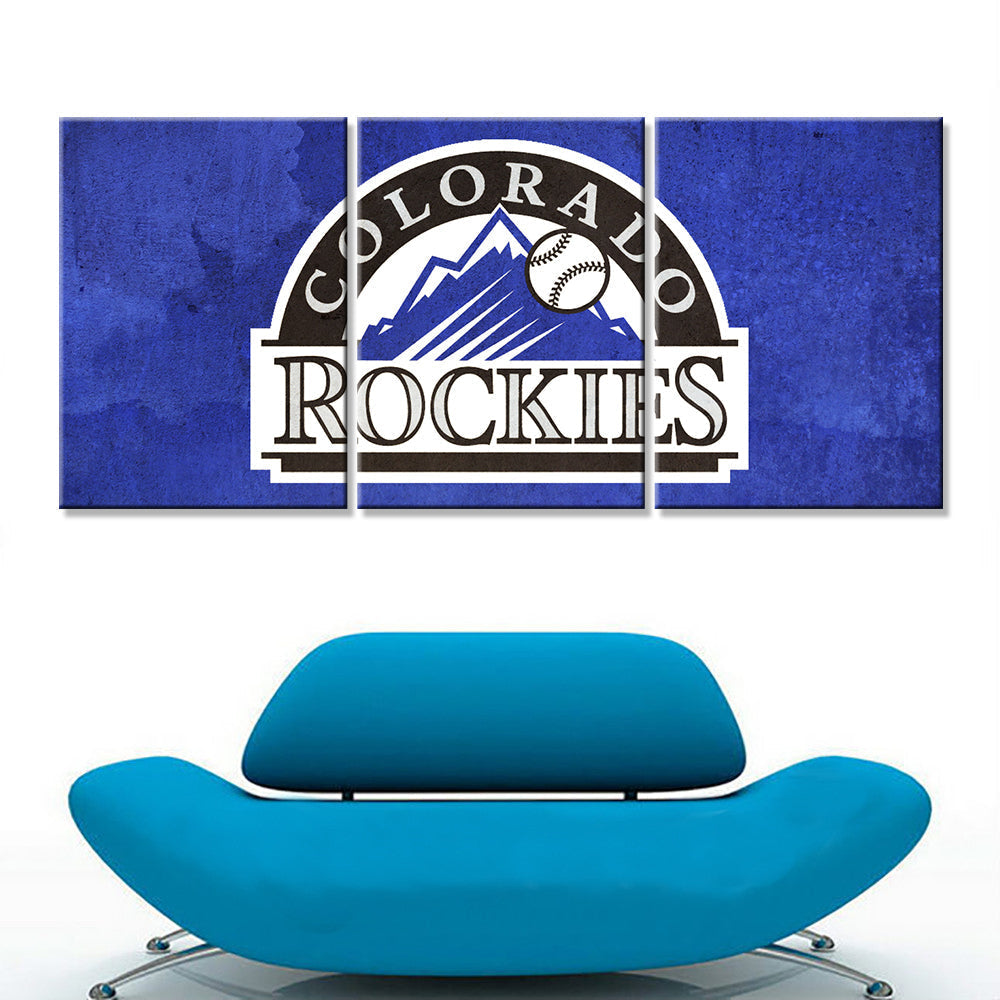 Baseball Canvas Wall Art - BB5026 - Colorado Rockies