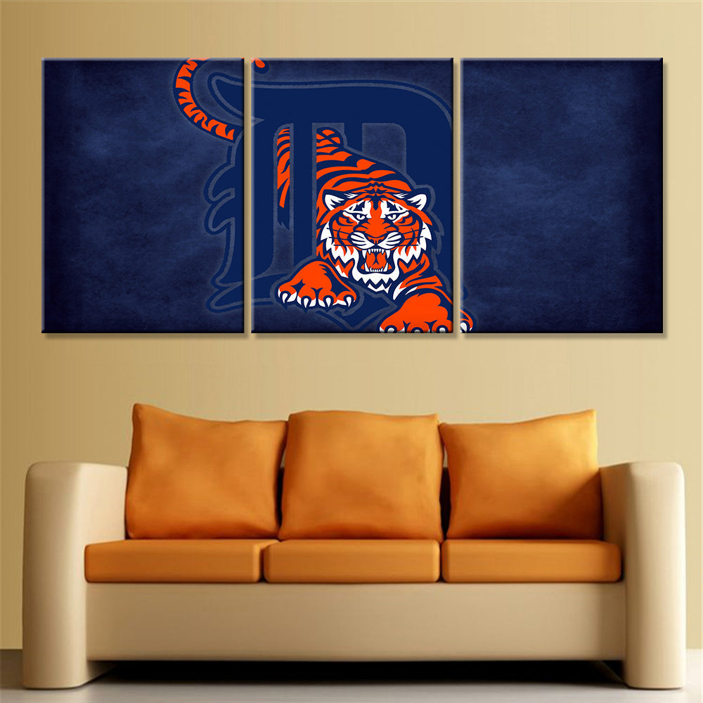 Baseball Canvas Wall Art - BB5027 - Detroit Tigers
