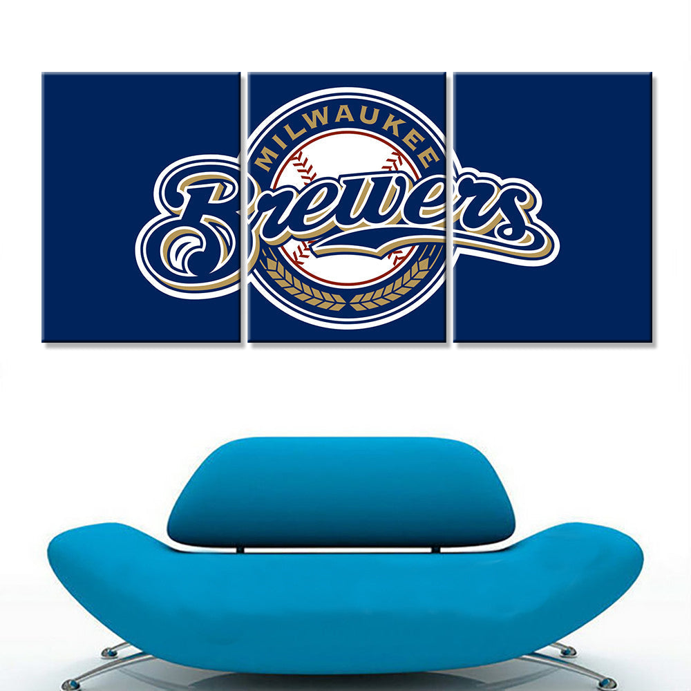 Baseball Canvas Wall Art - BB5030 - Milwaukee Brewers