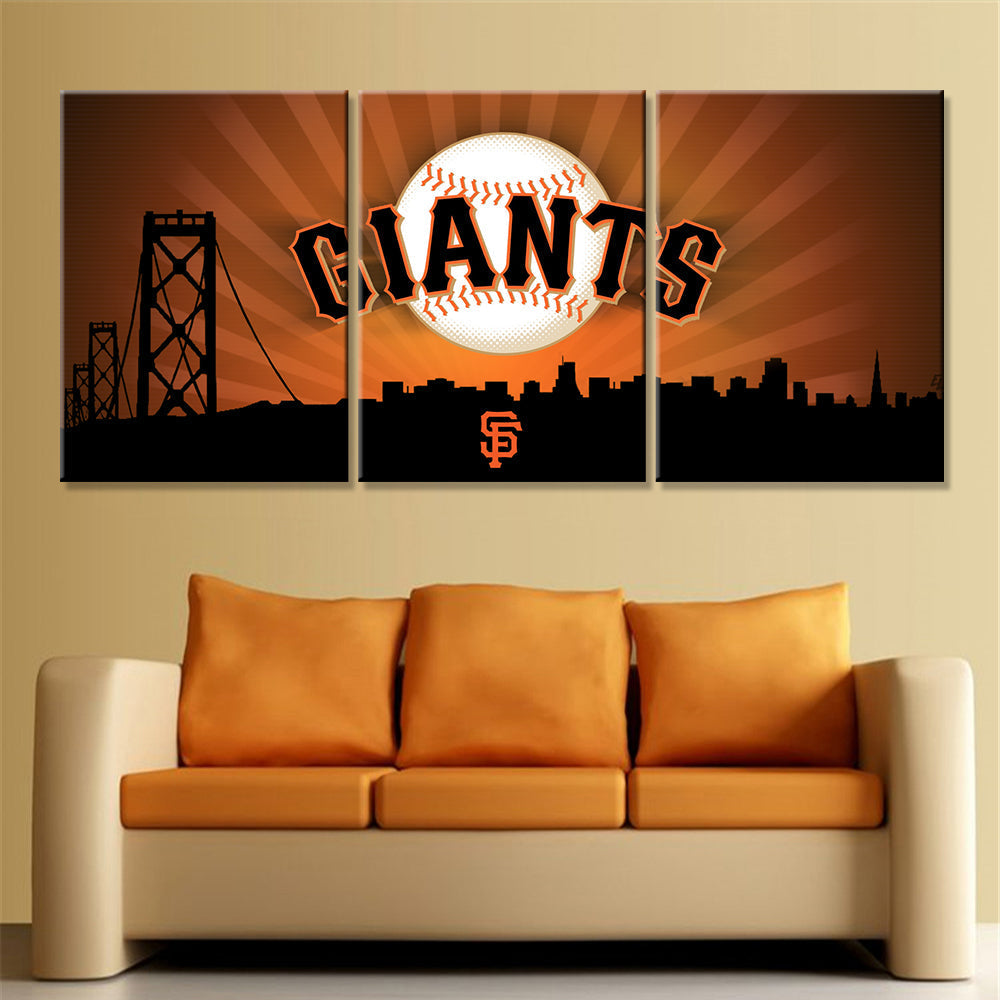 Baseball Canvas Wall Art - BB5033 - San Francisco Giants
