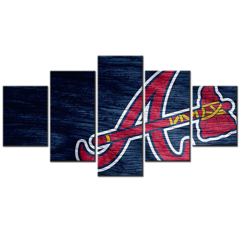 Baseball Canvas Wall Art - BB5005 - Atlanta Braves Baseball