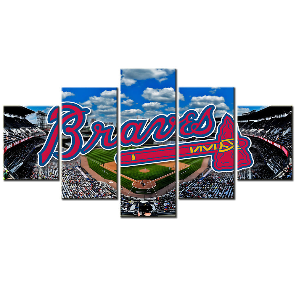 Baseball Canvas Wall Art - BB5007 - Atlanta Braves Baseball Stadium