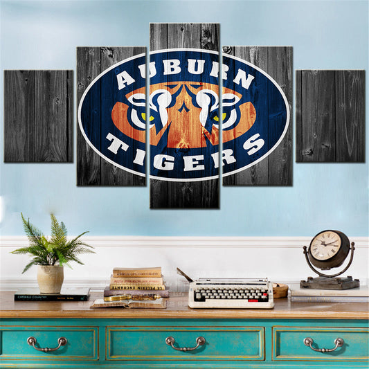 Baseball - 5 Pieces Wall Art - BB5001 - Auburn Tigers Baseball - Baseball Poster - Baseball Canvas