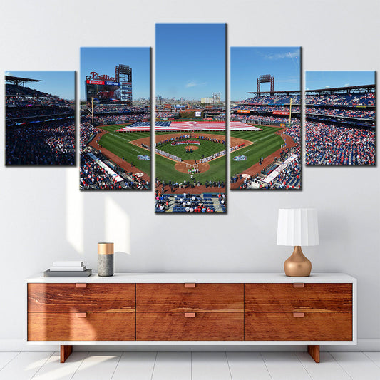 Baseball - 5 Pieces Wall Art - BB5017 - Citizens Bank Park - Philadelphia Phillies - Baseball Poster - Baseball Canvas
