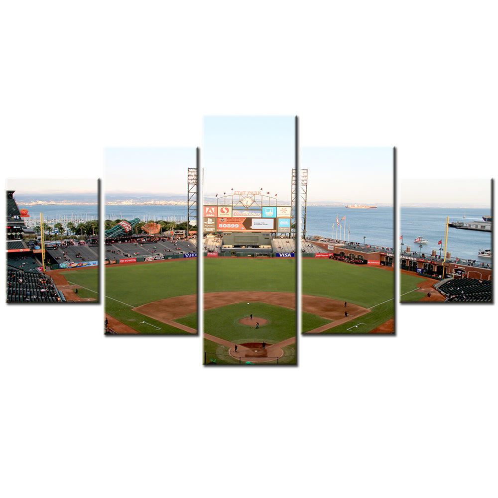 Baseball Canvas Wall Art - BB5021 - Oracle Park - Home of the San Francisco Giants