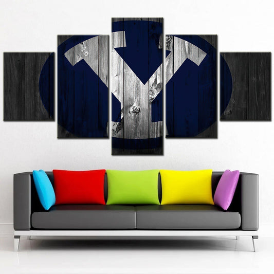 Baseball - 5 Pieces Wall Art - BB5008 - BYU Cougars Baseball - Baseball Poster - Baseball Canvas