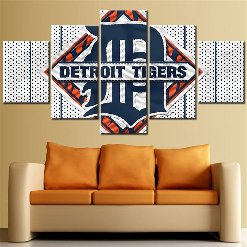 Baseball - 5 Pieces Wall Art - BB5010 - Detroit Tigers - Baseball Poster - Baseball Canvas