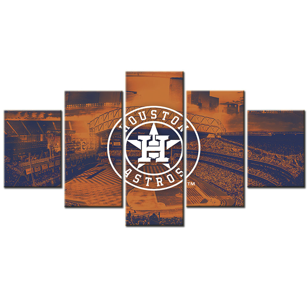 Baseball Canvas Wall Art - BB5011 - Houston Astros