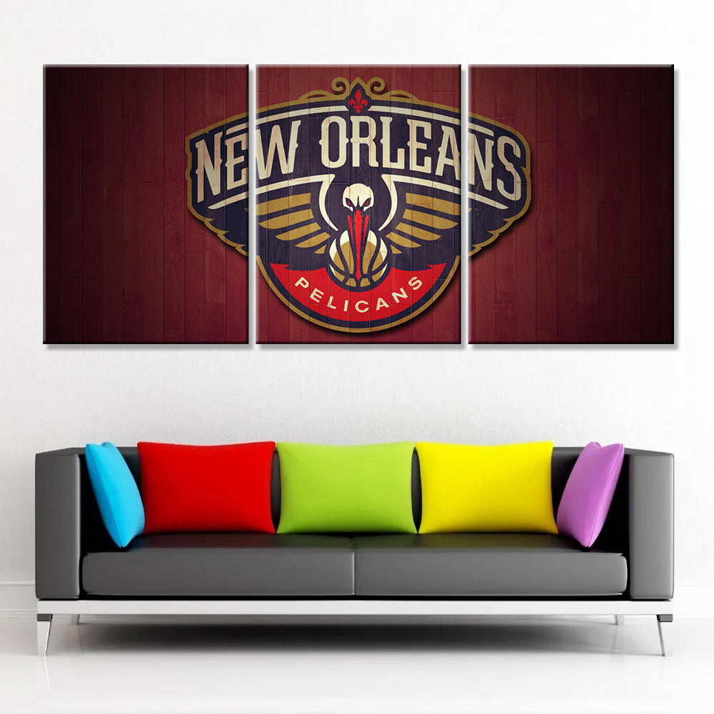 Basketball Canvas Wall Art - BK5036 - New Orleans Pelicans