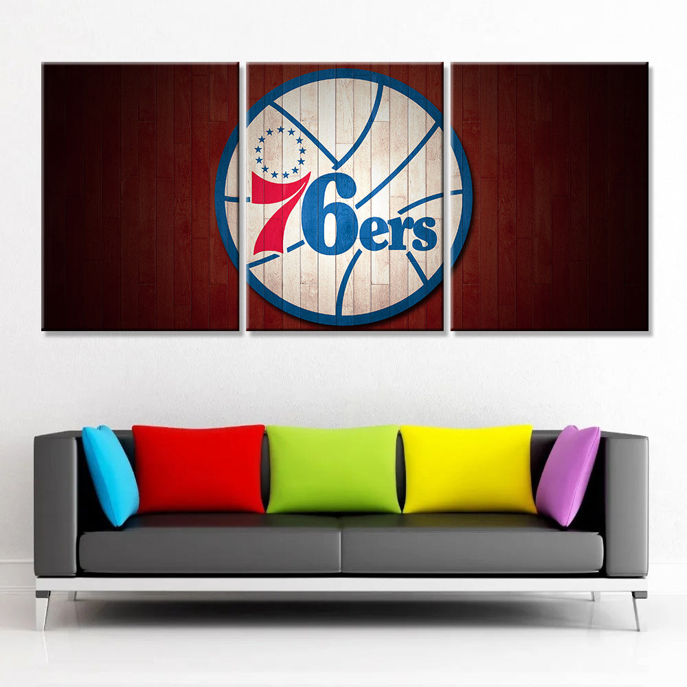 Basketball Canvas Wall Art - BK5040 - Philadelphia 76ers