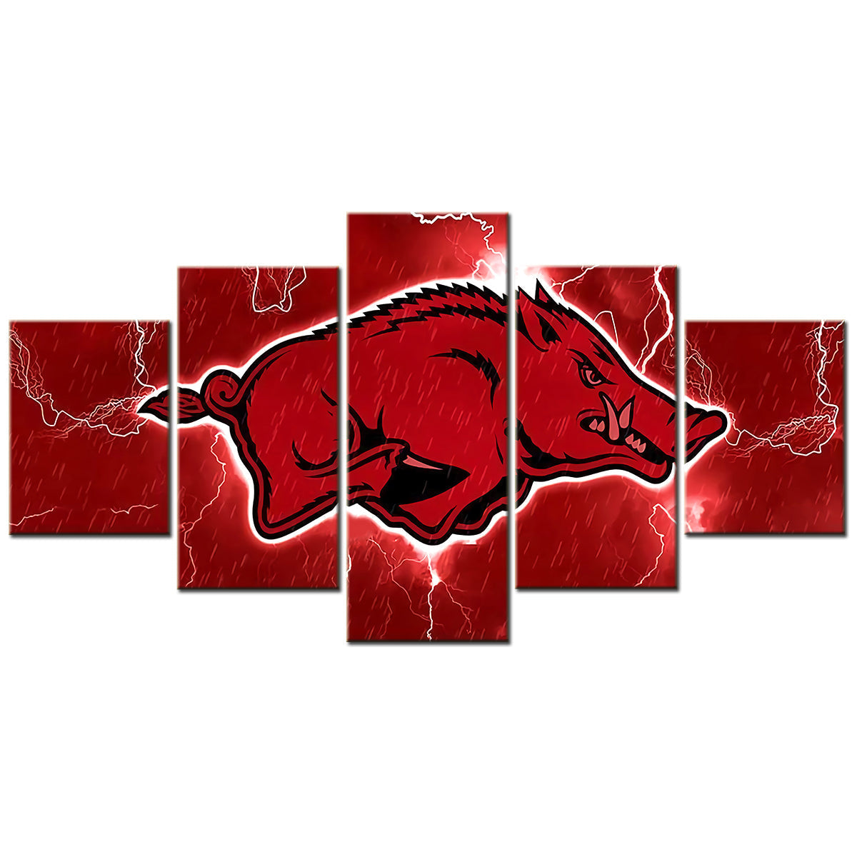 Basketball Canvas Wall Art - BK5001 - Arkansas Razorbacks Men's Basketball - Hogs