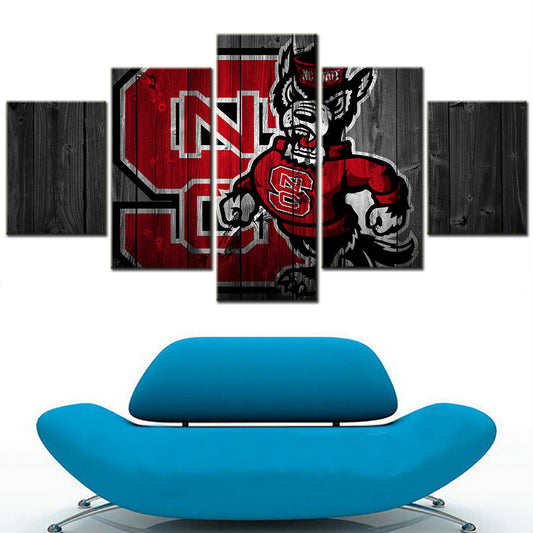 Basketball Canvas Wall Art - BK5017 - NC State Wolfpack Men's Basketball