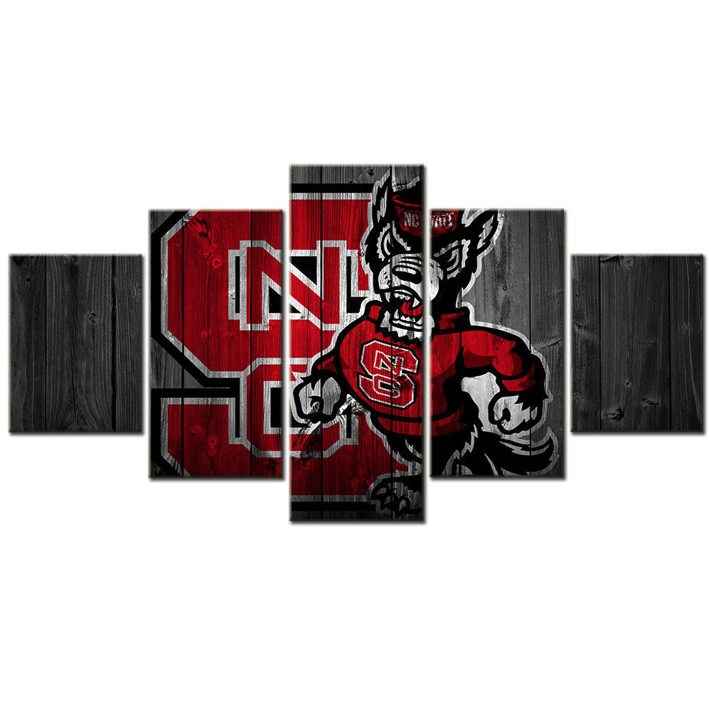 Basketball Canvas Wall Art - BK5017 - NC State Wolfpack Men's Basketball