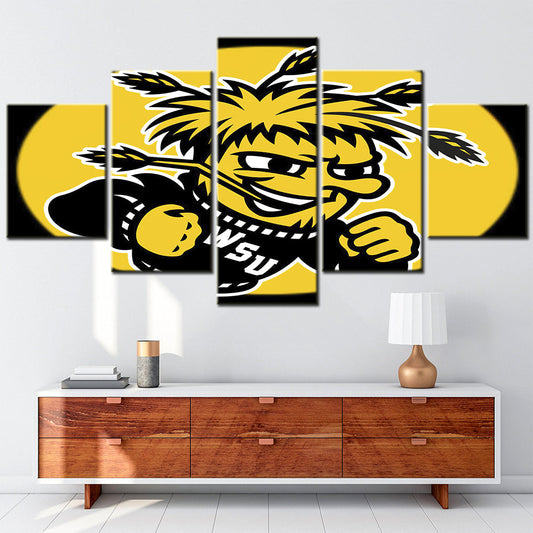 Basketball Canvas Wall Art - BK5021 - Wichita State Shockers Men's Basketball
