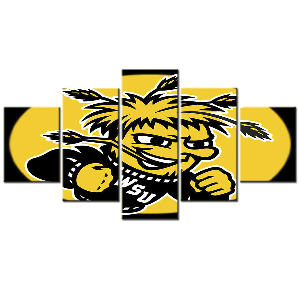 Basketball Canvas Wall Art - BK5021 - Wichita State Shockers Men's Basketball