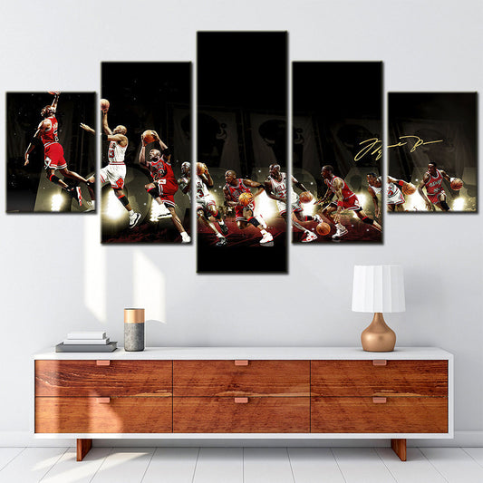 Basketball Canvas Wall Art - BK5024 - Chicago Bulls - Michael Jordan