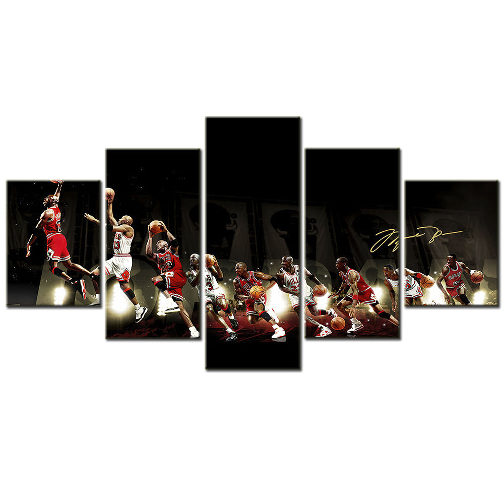 Basketball Canvas Wall Art - BK5024 - Chicago Bulls - Michael Jordan