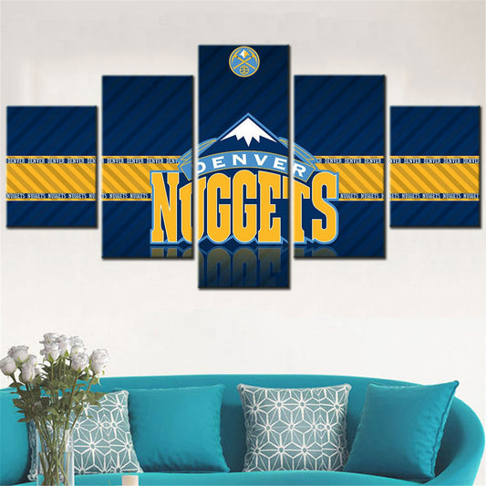 Basketball Canvas Wall Art - BK5029 - Denver Nuggets