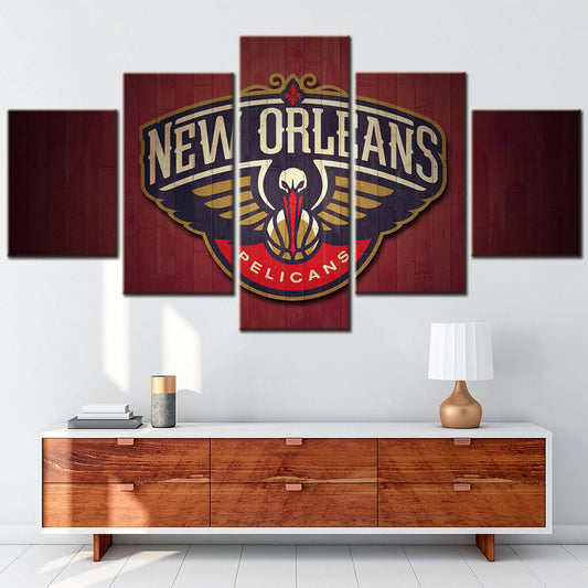 Basketball Canvas Wall Art - BK5036 - New Orleans Pelicans