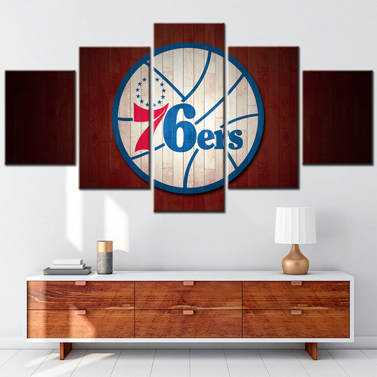 Basketball Canvas Wall Art - BK5040 - Philadelphia 76ers