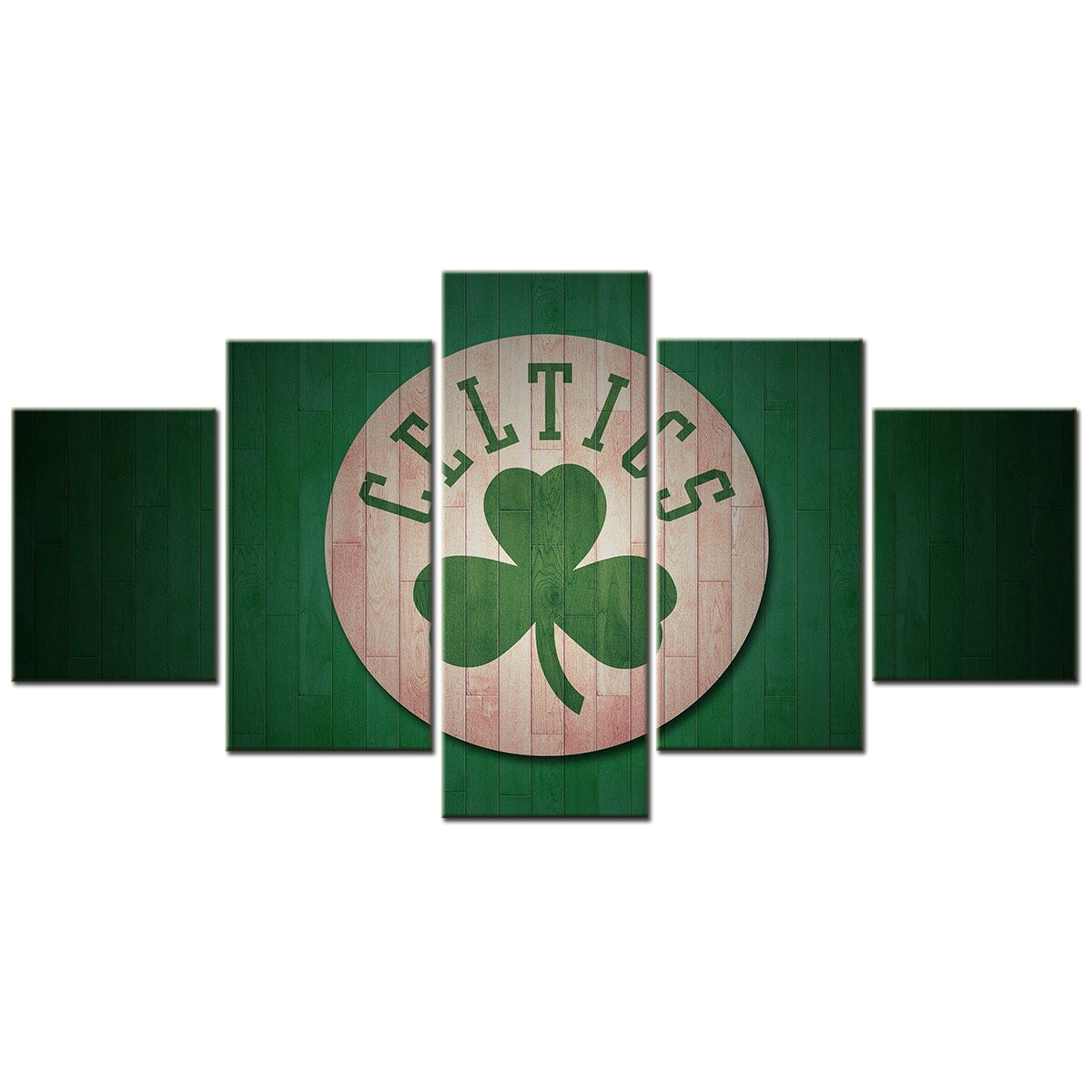 Basketball Canvas Wall Art - BK5003 - Boston Celtics - Lucky the Leprechaun