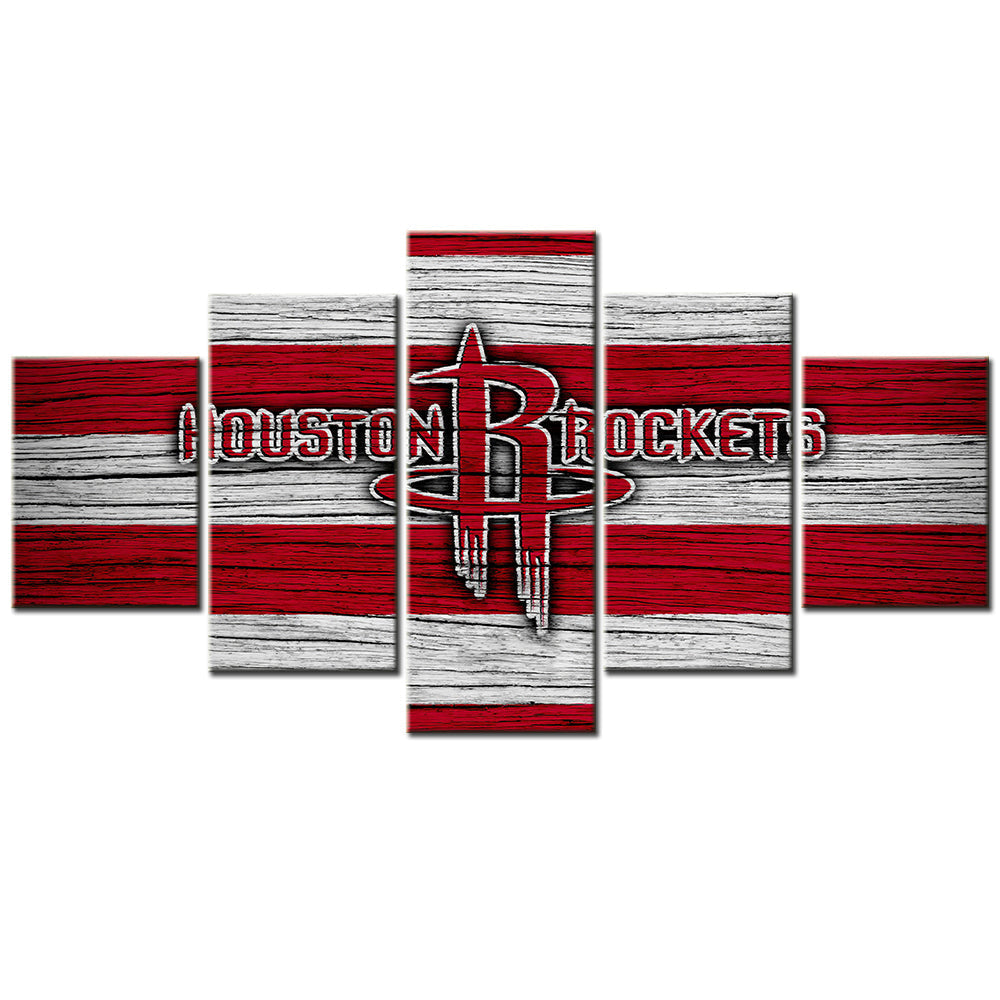 Basketball Canvas Wall Art - BK5012 - Houston Rockets