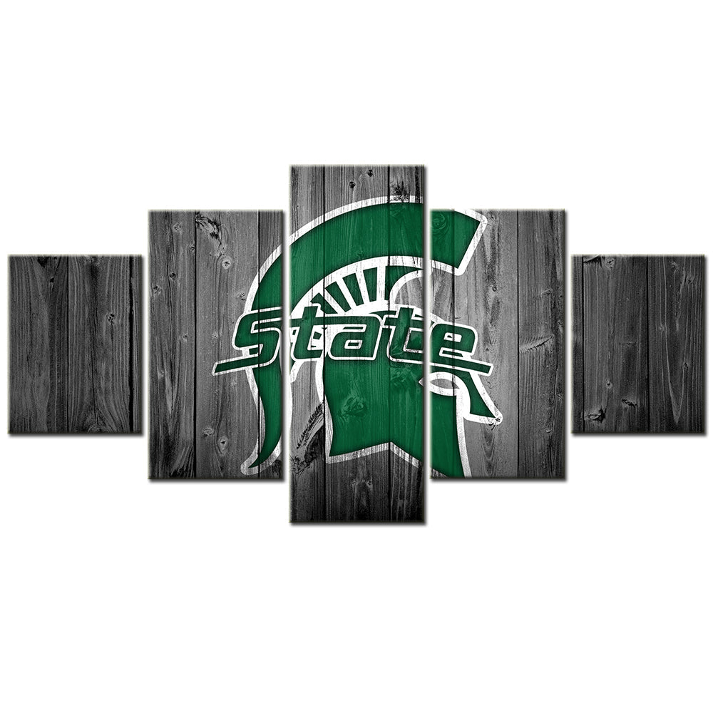 Basketball Canvas Wall Art - BK5004 - Michigan State Spartans Men's Basketball