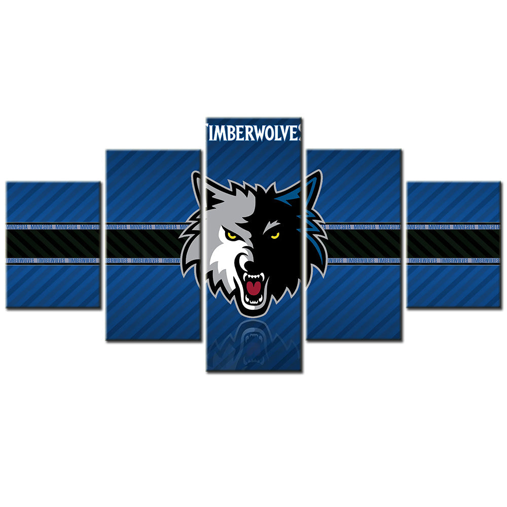 Basketball Canvas Wall Art - BK5005 - Minnesota Timberwolves Sport