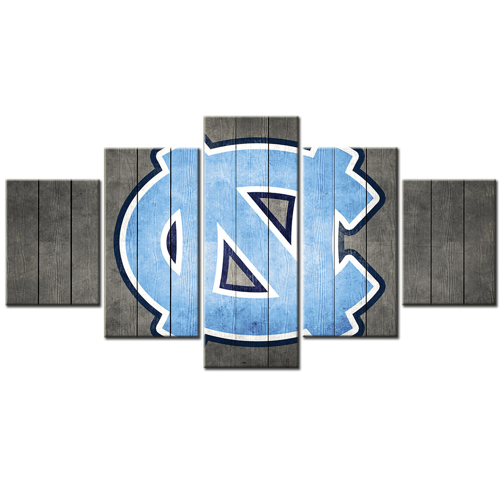 Basketball Canvas Wall Art - BK5015 - North Carolina Tar Heels Men's Basketball