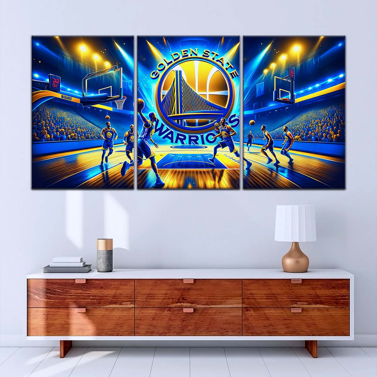 Basketball Canvas Wall Art - BK5048 - Golden State Warriors