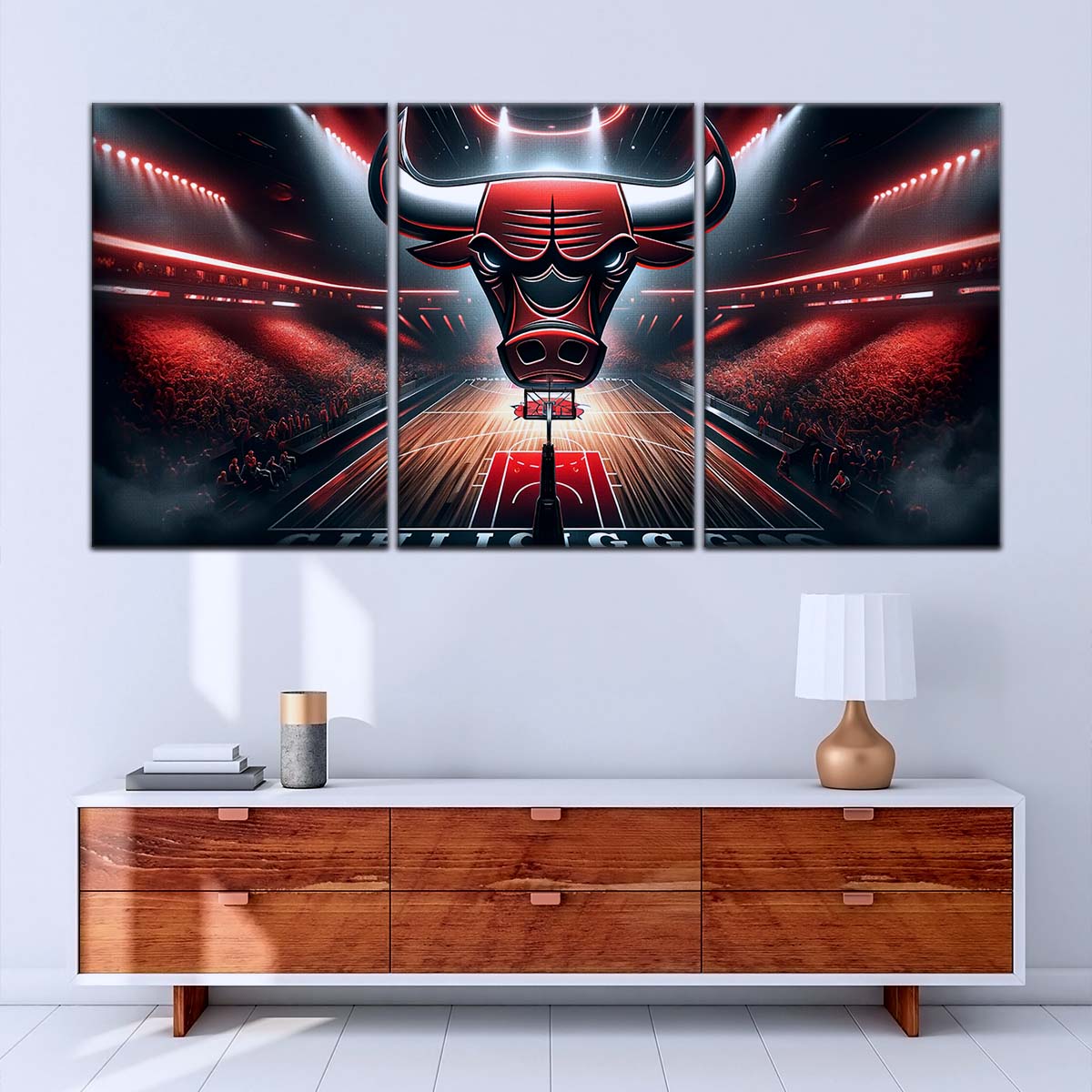 Basketball Canvas Wall Art - BK5049 - Chicago Bulls