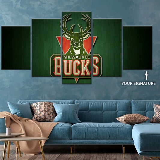 Basketball Wall Art - BK5056 - Milwaukee Bucks Sports - Basketball Poster - Basketball Canvas