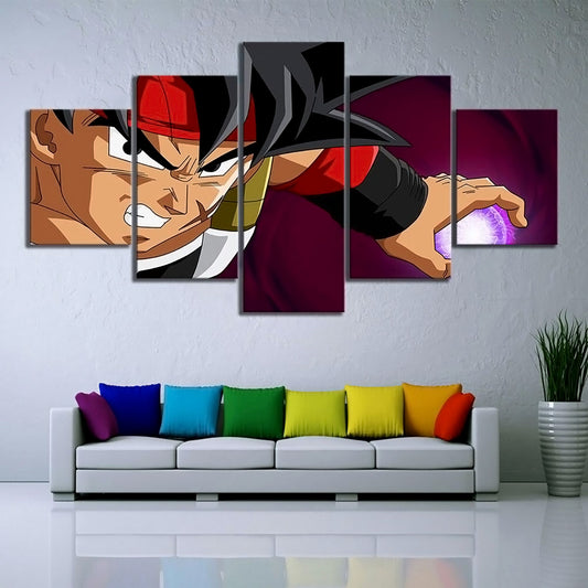 Dragon Ball - 5 Pieces Wall Art - Bardock - Dragon Ball Poster - Dragon Ball Canvas