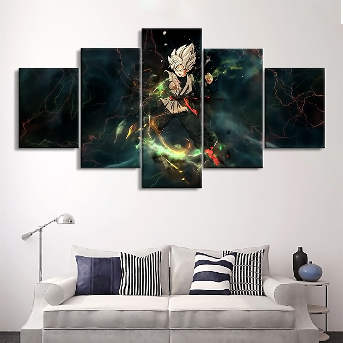 Dragon Ball - 5 Pieces Wall Art - Black Goku - Dragon Ball Poster - Dragon Ball Canvas