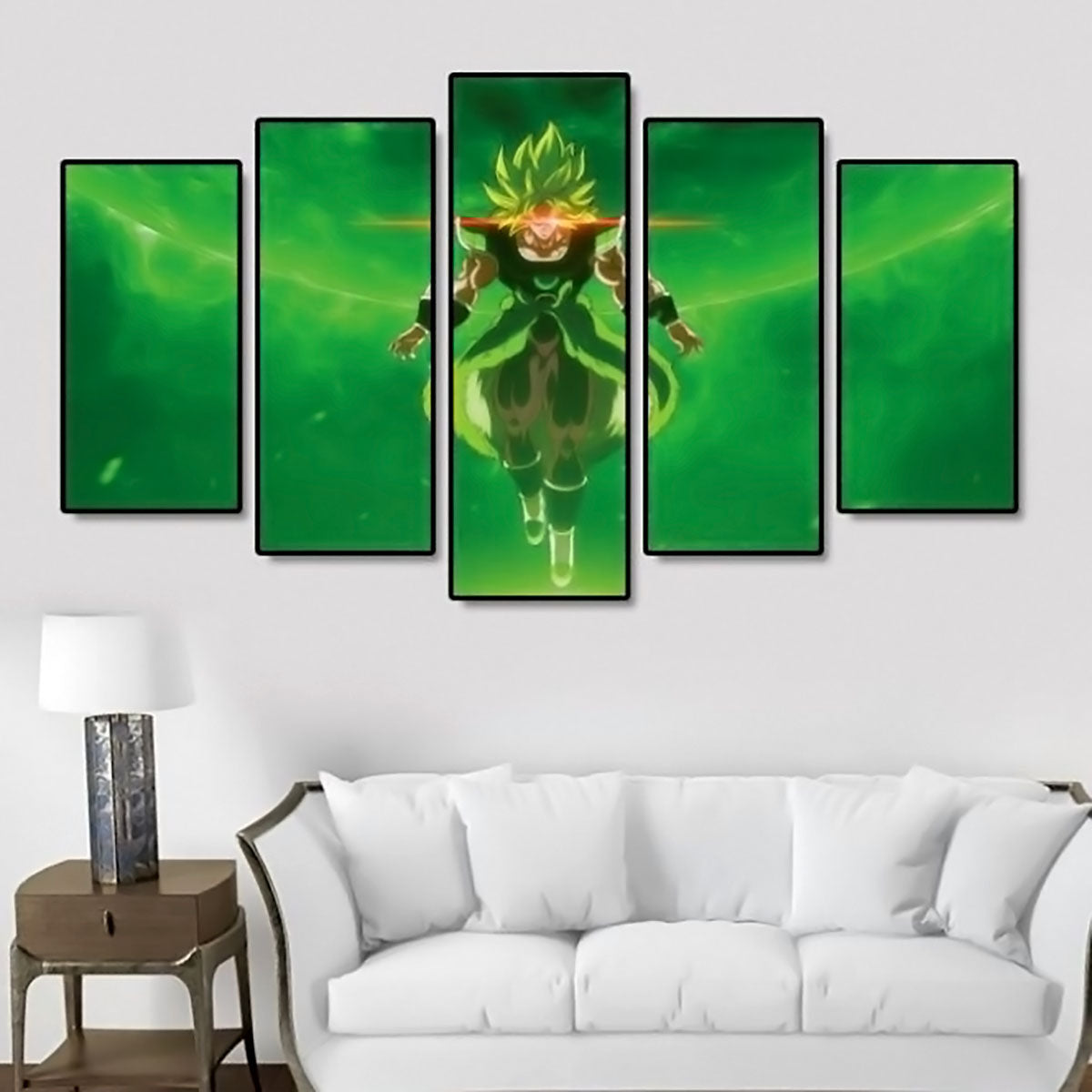 Dragon Ball - 5 Pieces Wall Art - Broly - Dragon Ball Poster - Dragon Ball Canvas