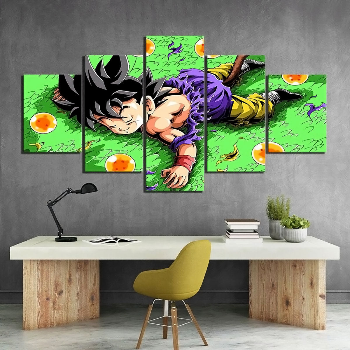 Dragon Ball - 5 Pieces Wall Art - Kid Goku - Dragon Ball Poster - Dragon Ball Canvas