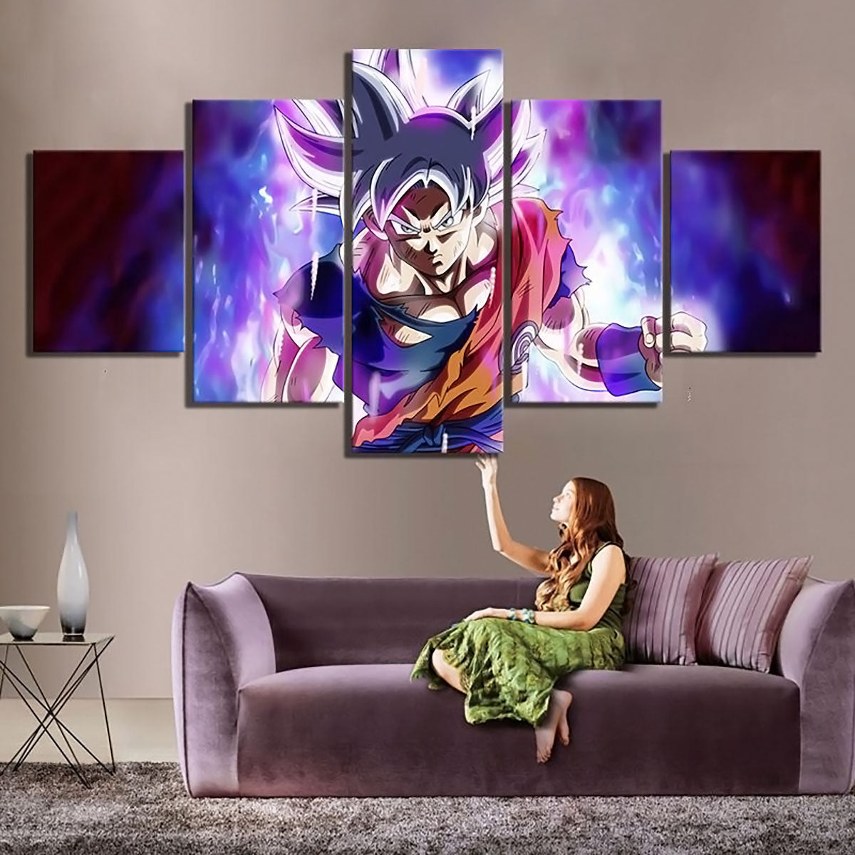 Dragon Ball - 5 Pieces Wall Art - Mastered Ultra Instinct Goku - Dragon Ball Poster - Dragon Ball Canvas