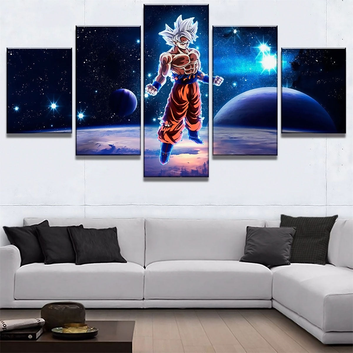 Dragon Ball - 5 Pieces Wall Art - Mastered Ultra Instinct Goku - Dragon Ball Poster - Dragon Ball Canvas